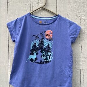 Carhartt Kids Blue 'Run Wild' Graphic Tee
